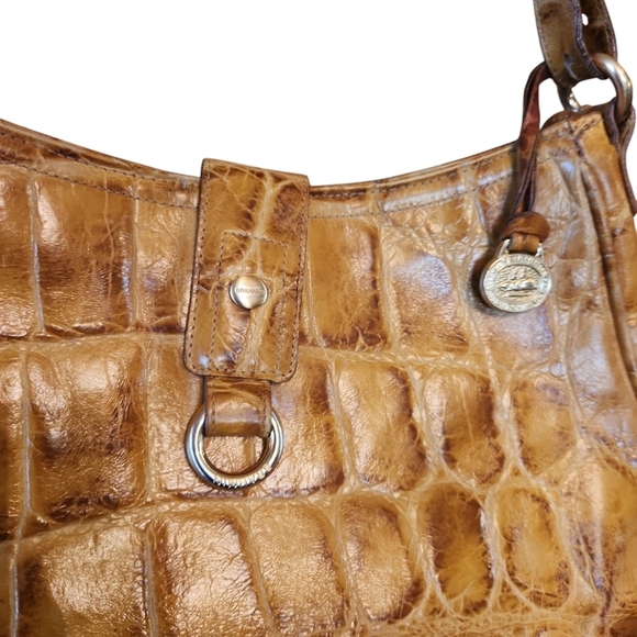 Brahmin Mustard Yellow Leather Hobo - Picture 2 of 10